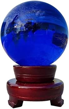 Amazon.co.jp: WAHOM 天然水晶玉 青水晶玉 40-60mm (Size : 50